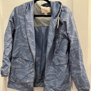 weatherproof light blue rain jacket/windbreaker size medium
